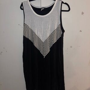 NWOT Black and White Striped Women's Top